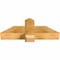 Ekena Millwork Eugene Rough Sawn Timber Gable Bracket, Western Red Cedar, 36"W x 13"H x 6"D x 6"F, 9/12 Pitch GBW036X13X0606EUG00RWR - alternate 2